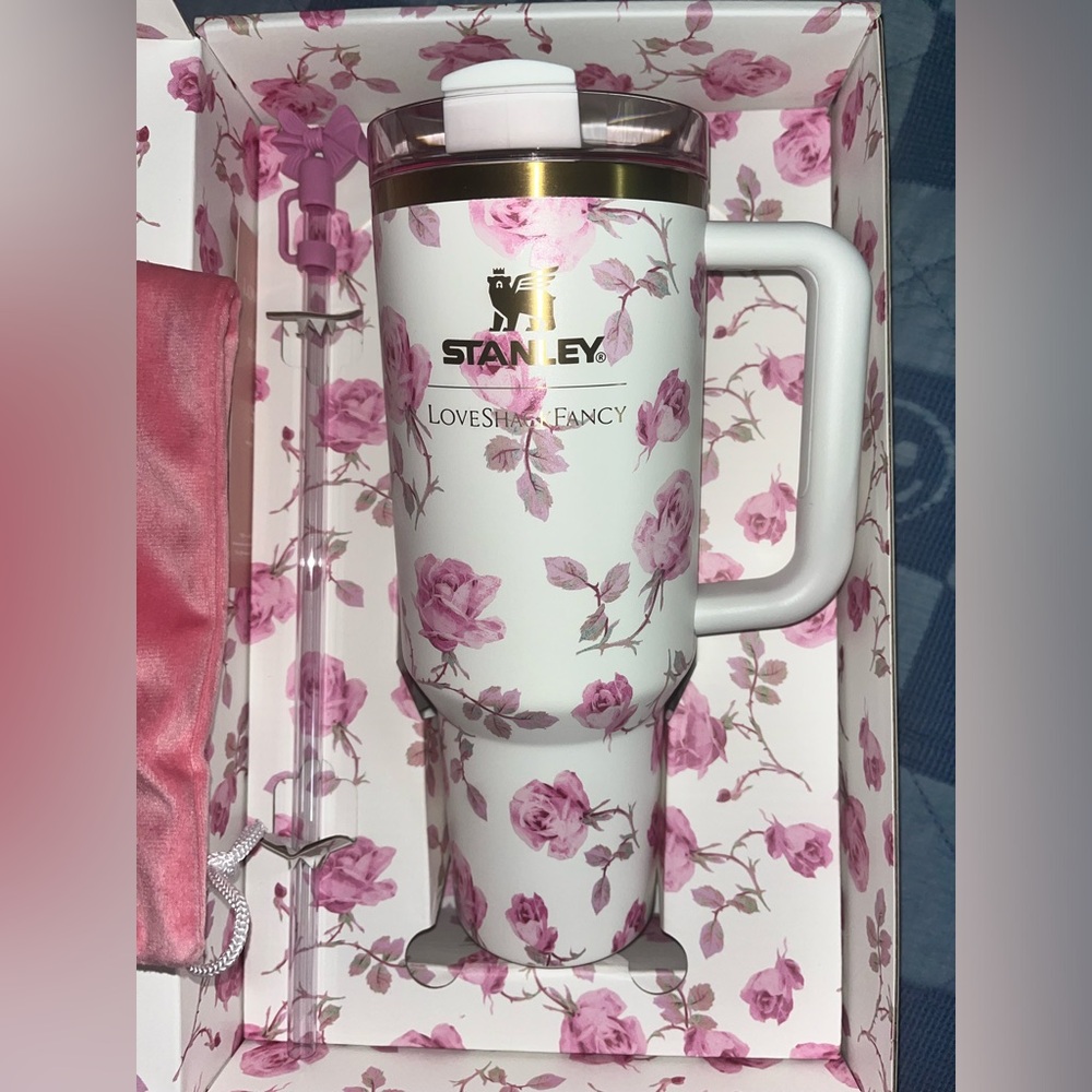 LOVE SHACK FANCY x STANLEY - Ribbon Rosa (BRAND NEW W/ box)